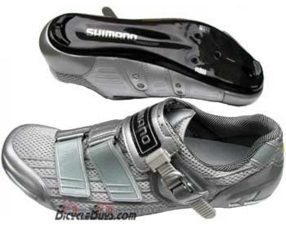 Kolesarski čevlji SHIMANO SH-R215 karbon - k3000-silver